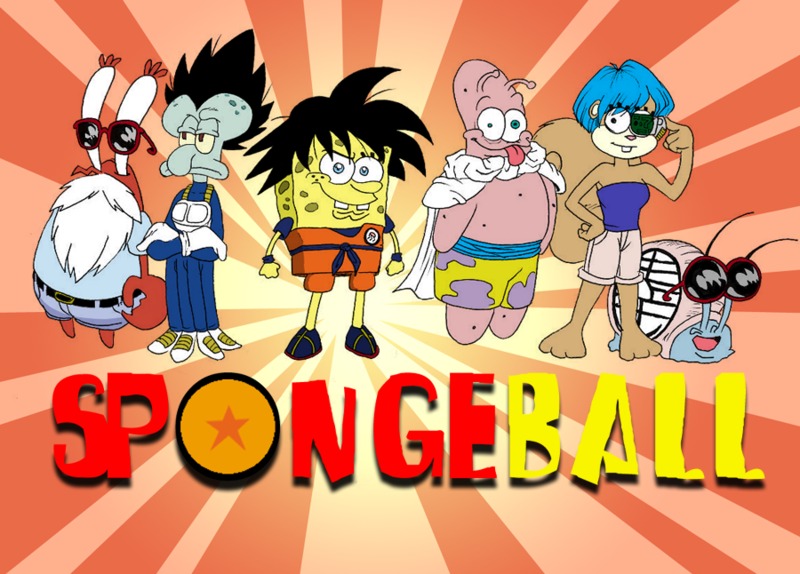 سبونج بوب يتقمس دور وان بيس و ناروتو Spongeball(spongebob+dragonball)
