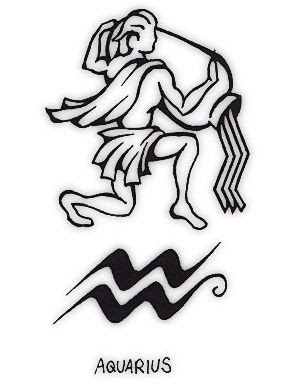 Aquarius Tattoo Symbol