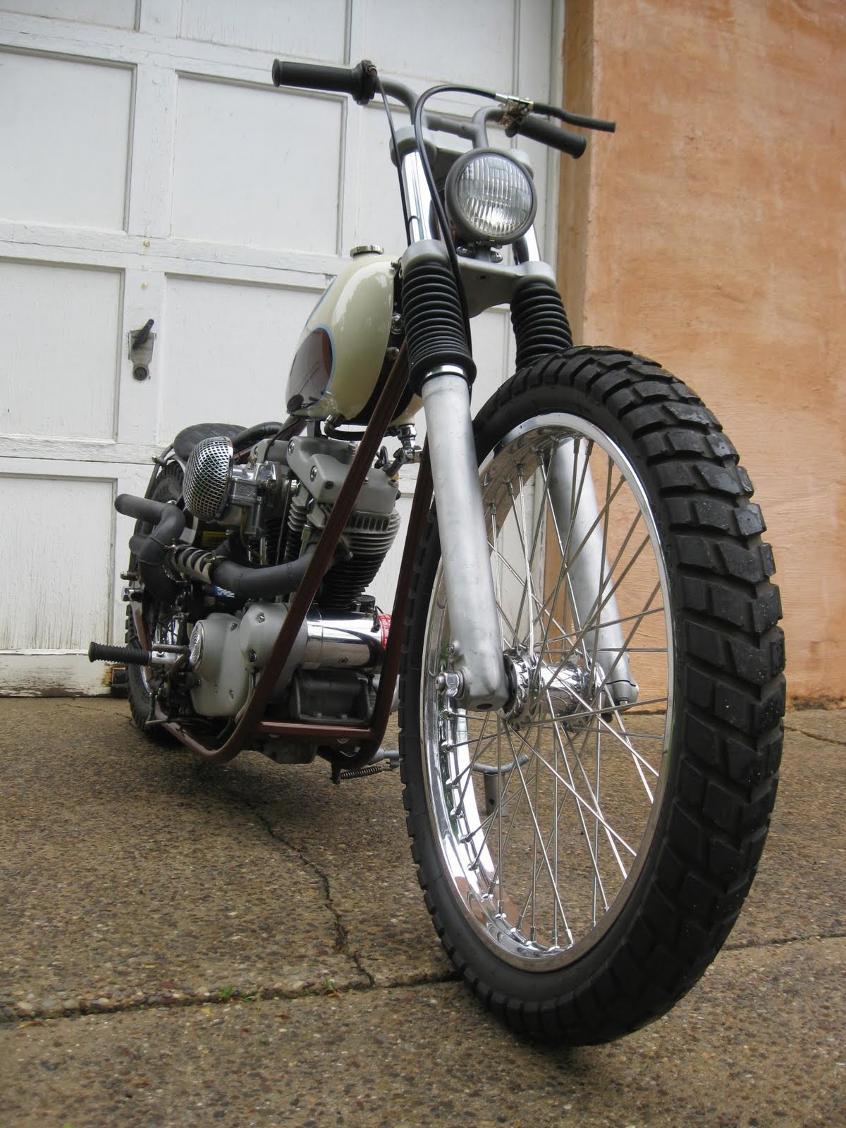 Sporty Chop Brown Boy Ironhead Chopper