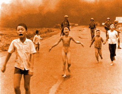 Children burnt by napalm.