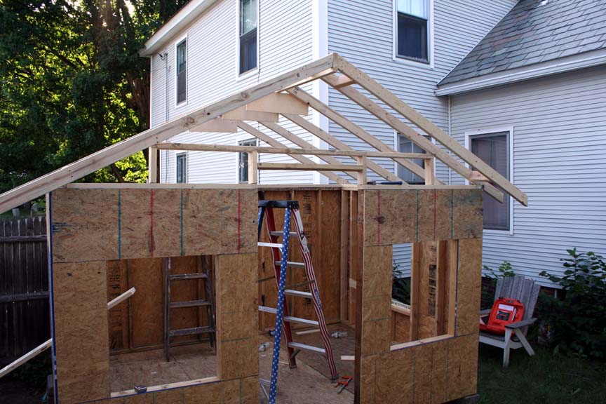 Woodworking Dungeon The Playhouse Roof Rafters!