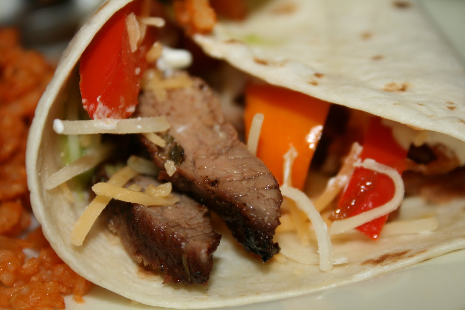 Grilled Steak Fajitas with Bell Peppers