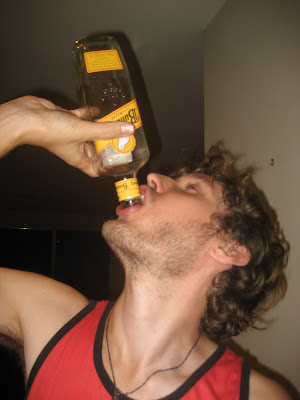 tom drinking rum