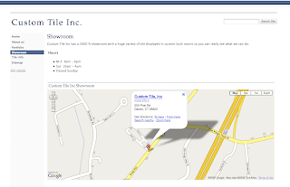 Simple map in a site