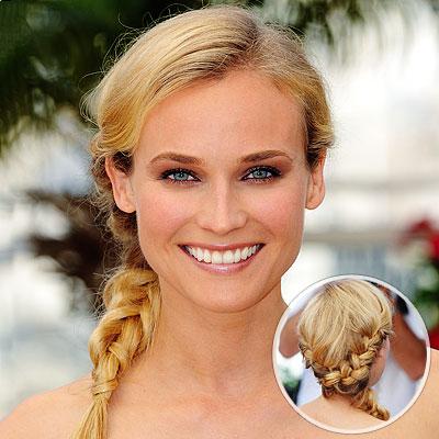 Apparently, the trendy hairstyle for brides and red carpet walkers is a 
