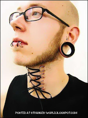 Horrible body piercing @ strange world