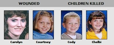 Carolyn, Courtney (wounded) - Cody, Chelbi (killed) Carolyn, Courtney (wounded) - Cody, Chelbi (killed)