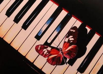 Butterfly on Piano Keyboard by Scott Berner Butterfly on Piano Keyboard by Scott Berner