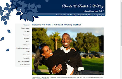 Wedding Site on Screenshot Of Ben Rashida S Wedding Website Benandrashida Com