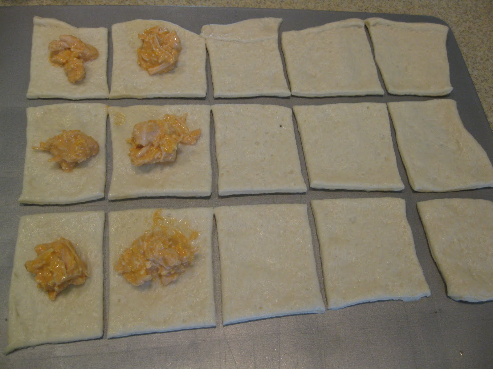 I Hope You're Hungry Buffalo Chicken Pizza Bites