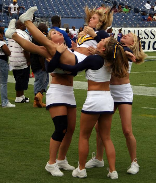 Lesbian Cheerleaders Making Out