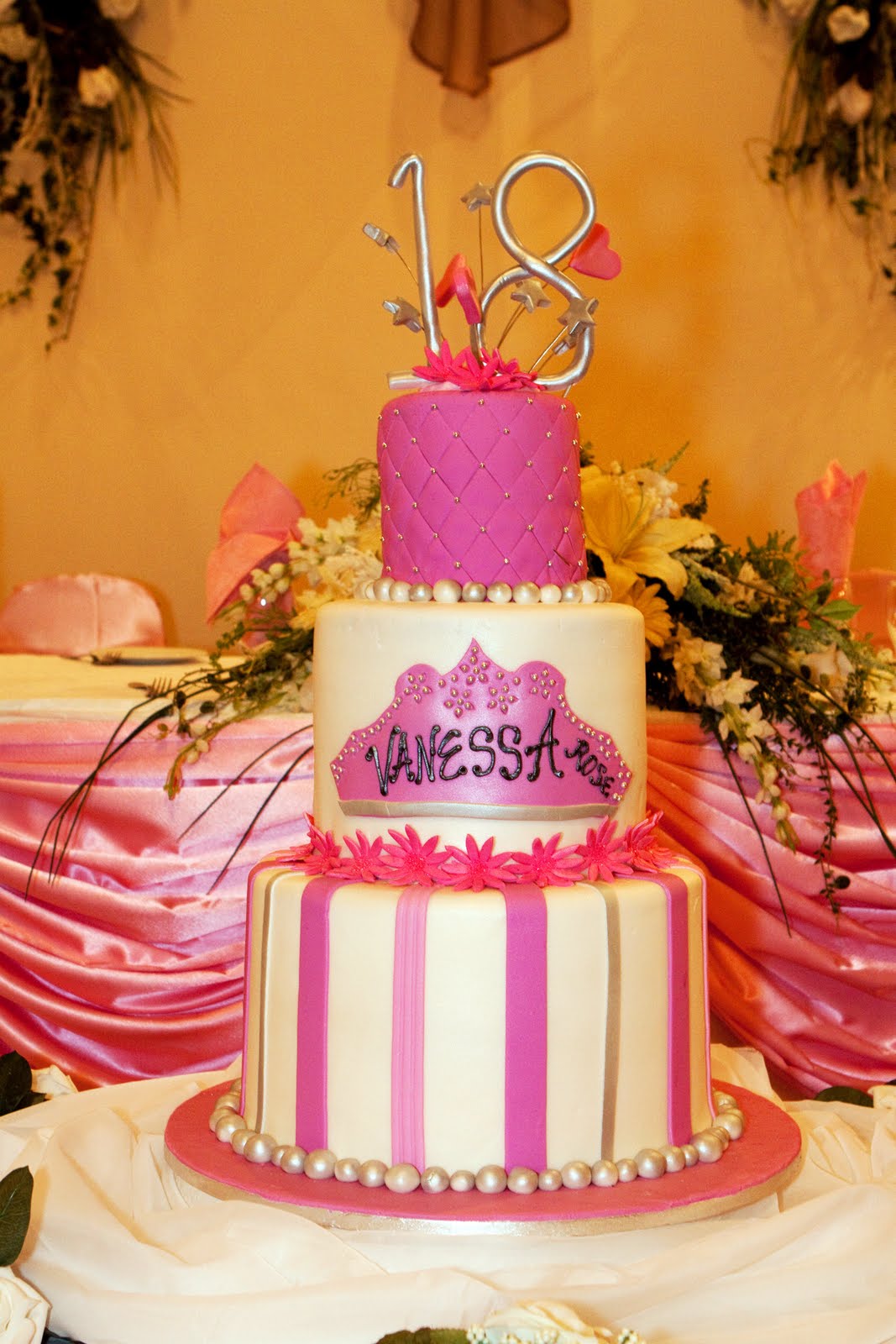 Jocelyn's Wedding Cakes and More.... Debut Cake/Vanessa/Mississauga