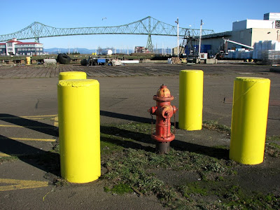 A Protected Fire Hydrant at the Port Docks, Astoria, Oregon