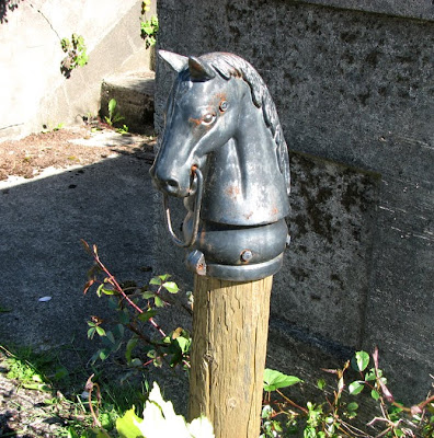 Horse Hitching Post at 14th and Franklin