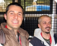 me and Antonde at CitizenCamp