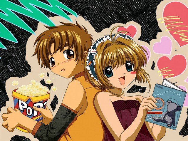 sakura y syaoran n_n....♥