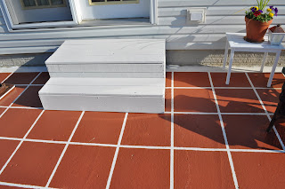 Keep Calm and Decorate: Painted Patio Tiles