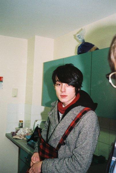 Young sad and angry boy with