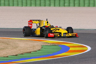 Robert Kubica testa Renault em Valência