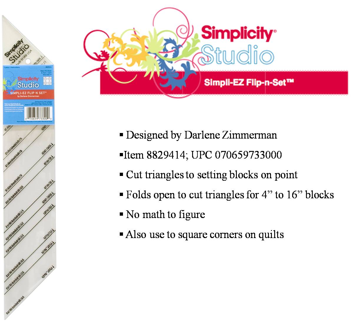 Simplicity Creative Group Simplicity Studio and EZ Quilting Ranges
