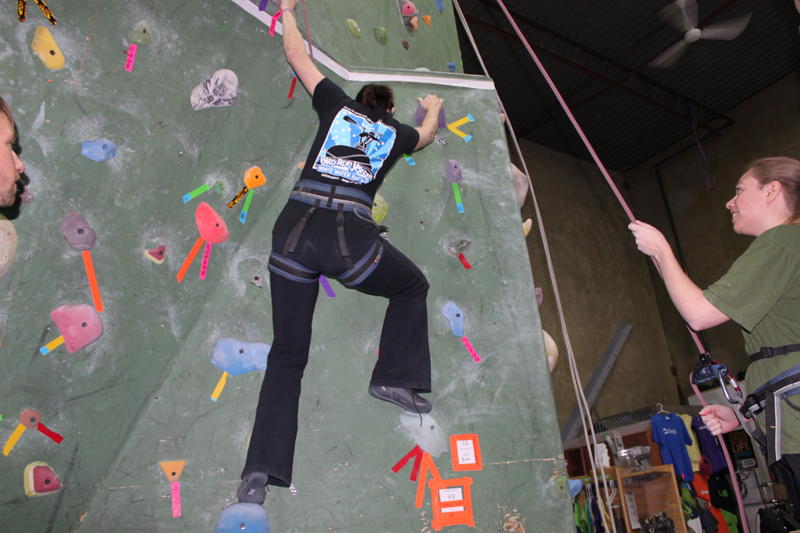 Urban Insight Cold Edmonton weather = climbing the walls literally!