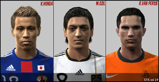 Pes 2010 - Honda, Özil, van Persie Face Preview