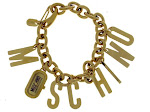 bracciale oro moschino
