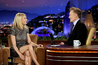 legs so shiny on the tonight show gwyneth paltrow has amazing legs but