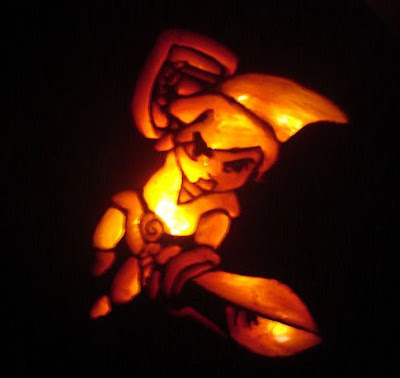 Link From Zelda Pumpkin