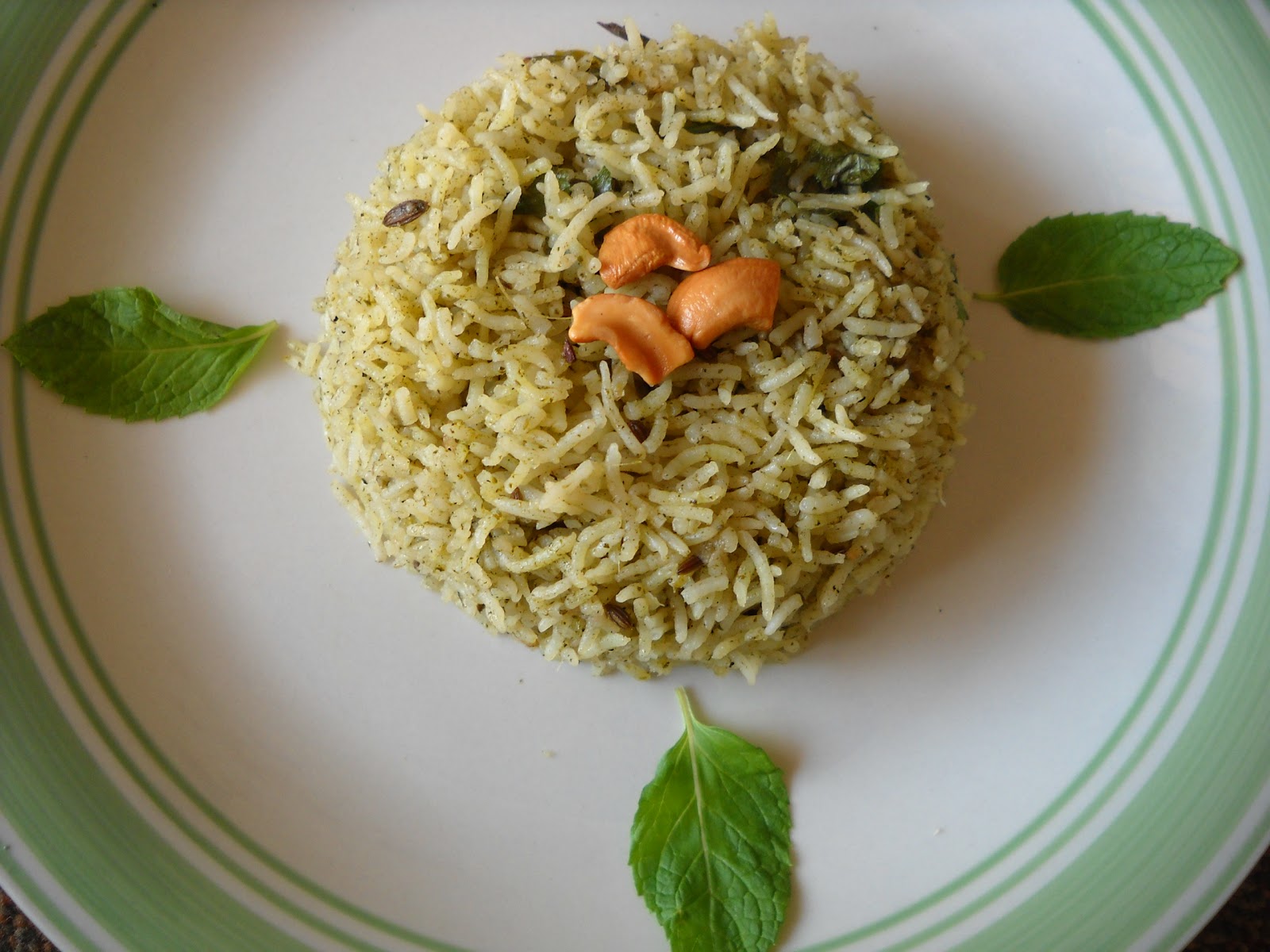 Savitha's Kitchen Pudina Pulao (Mint Rice)