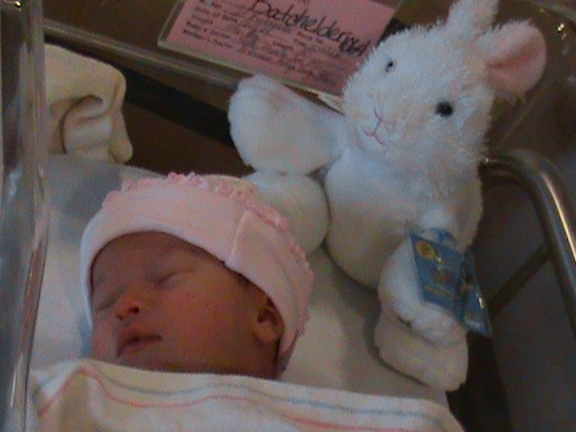 Lauren with her new friend from Nana