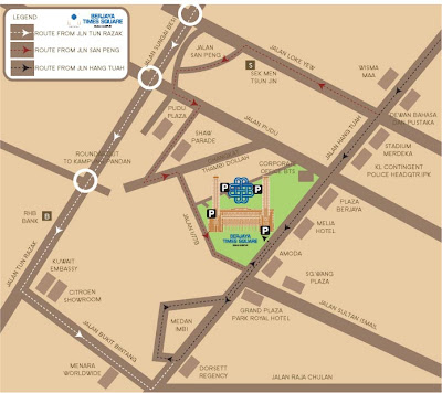 Location Map amp; How To Get berjaya times square map. Location Map amp; How To Get