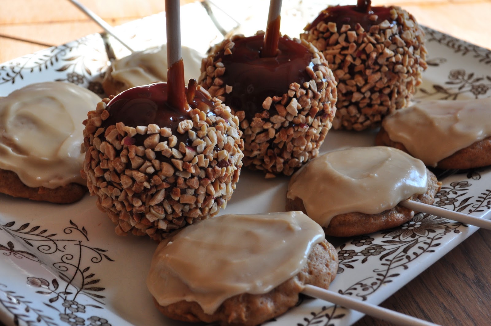 Kneading My Dream Caramel Apple Cookie Pops
