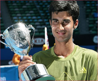 テニス、<b>全豪オープン</b>：インドのバンブリー ジュニア男子シングルスを制す