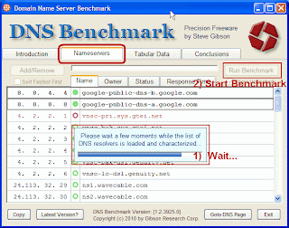 DNS Benchmark Screenshot