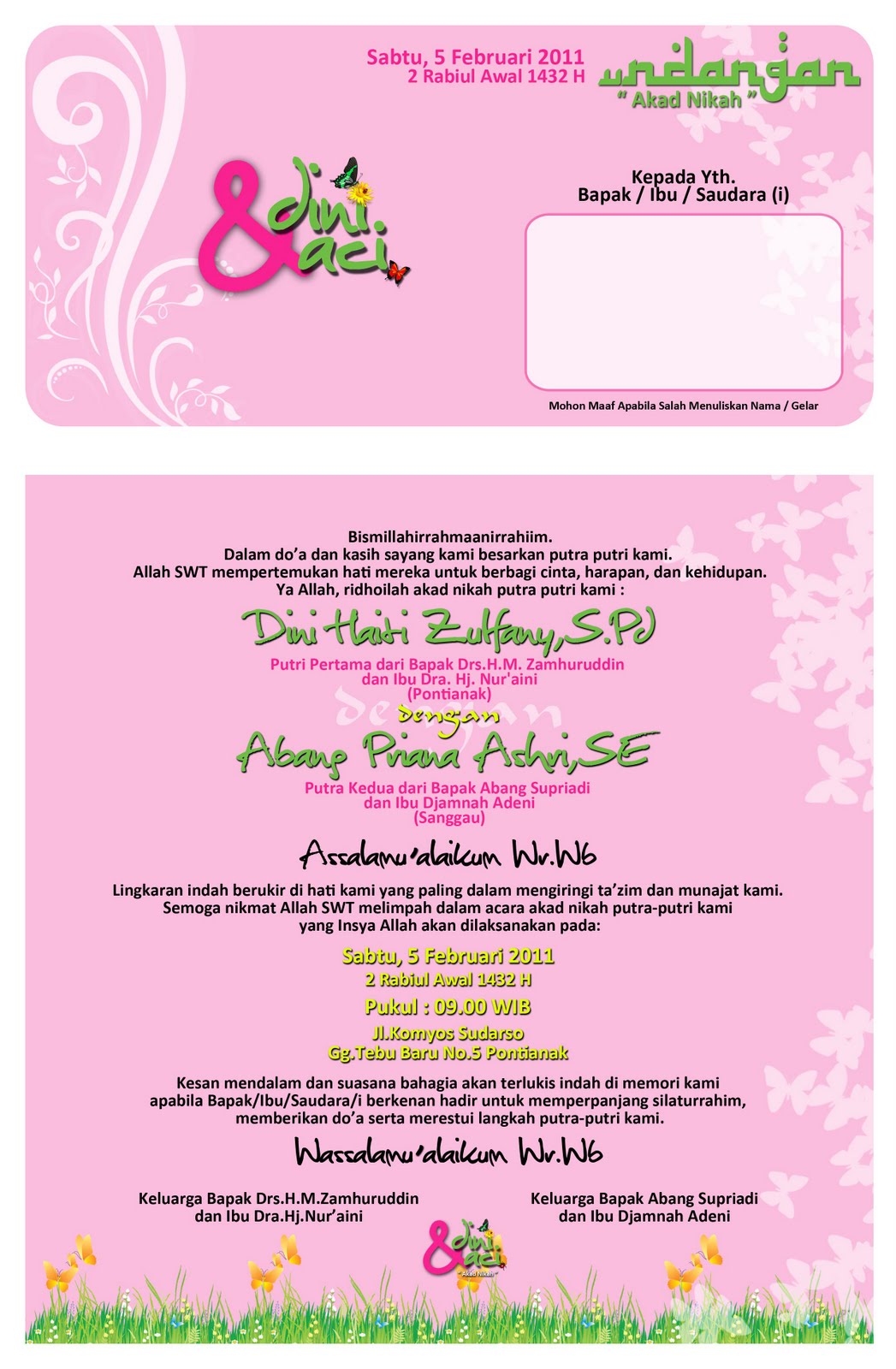 Nikah Invitation
