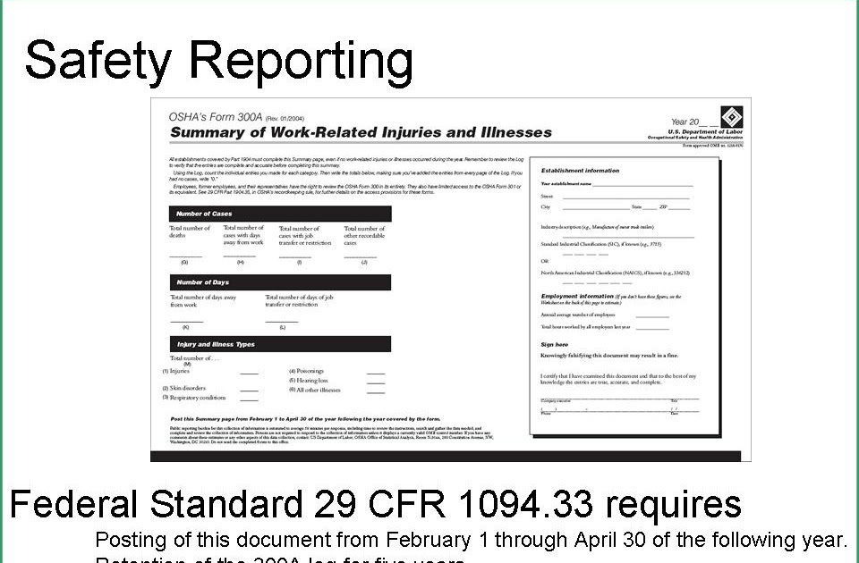 Safety Blog OSHA 300 and 300A