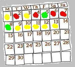 My Progress Calendar: September