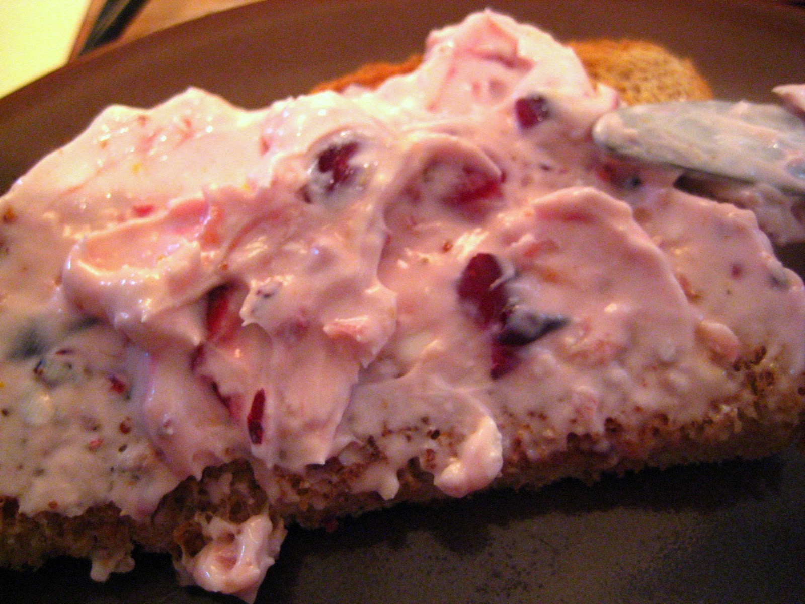 My Homemade Life Cranberry Orange Cream Cheese Spread. SCHMEAR AWAY!