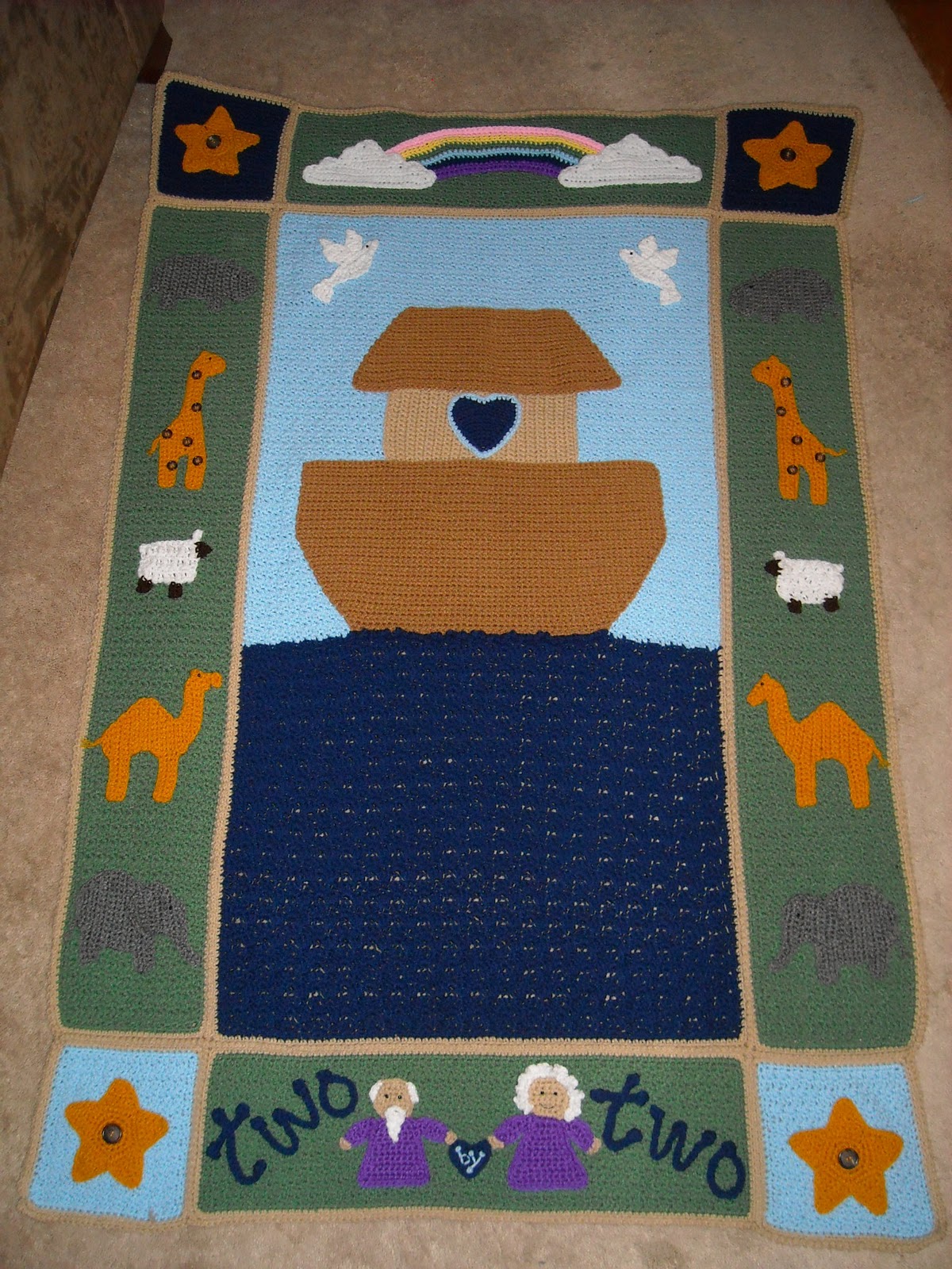 A Crafty Cook Noah's Ark Blanket