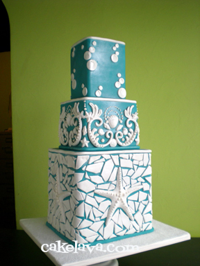Mosaic Wedding Cake