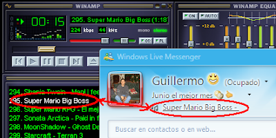 Ejemplo de Plugin en Funcionamiento en MSN