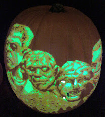 pumpkin carving green heads