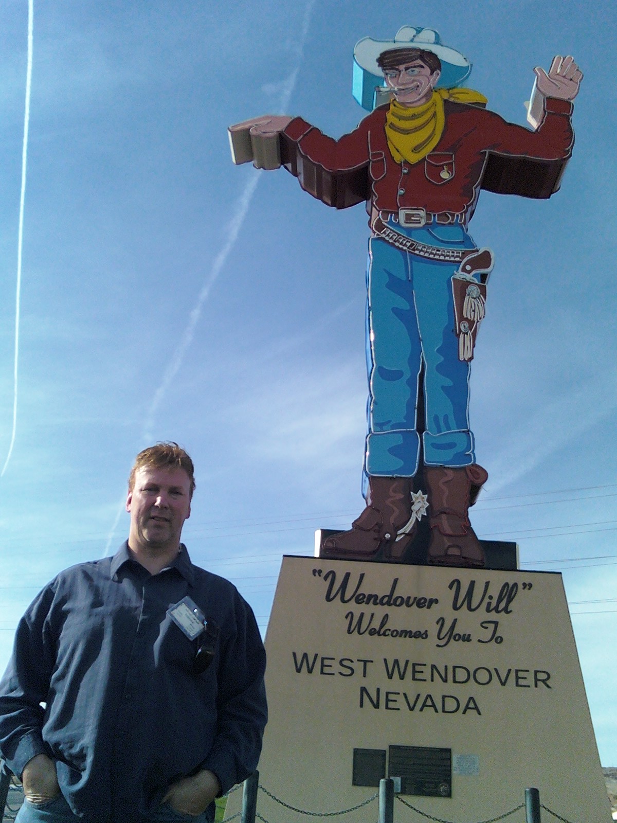 wendover Cowboy "Will" welcomes me.
