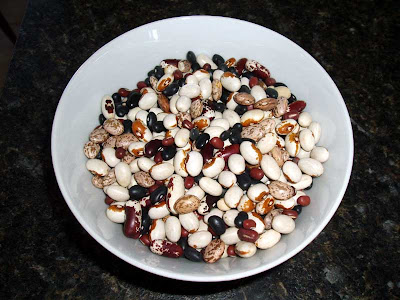 This is the blend of beans we're using today.