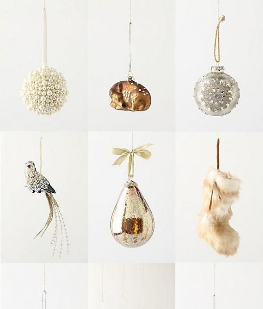 lovely little vices. anthropologie christmas ornaments