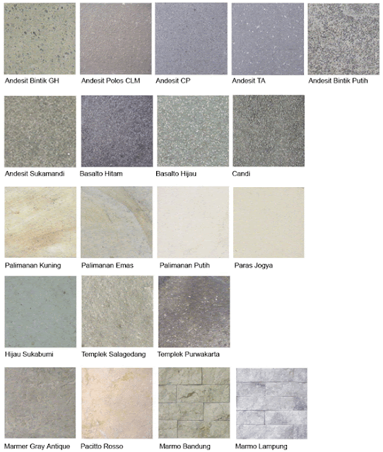 RATUWATU menyediakan stock batu alam terlengkap yang berasal dari