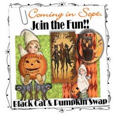 Black Cat & Pumpkin SWAP