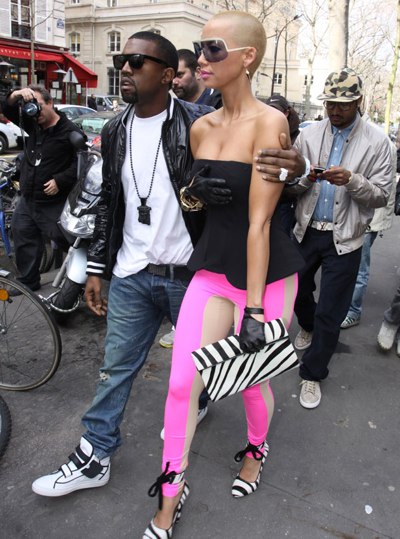 amber rose fat pictures. Kanye and Amber Rose