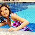 Myanmar Beautiful Model, Marinar with Swimming Suit